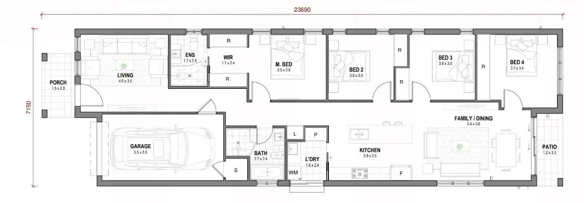 Floorplan of Homely house listing, 69 Ficus Street, The Ponds NSW 2769
