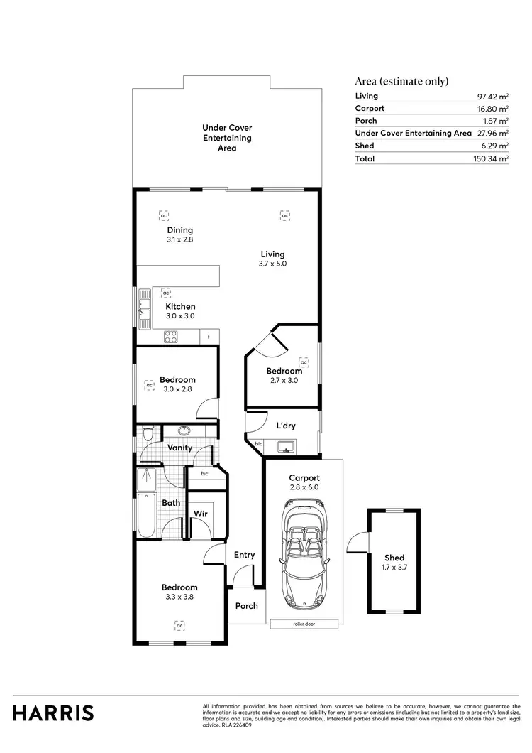 Floorplan of Homely house listing, 6 Brecon Street, Windsor Gardens SA 5087