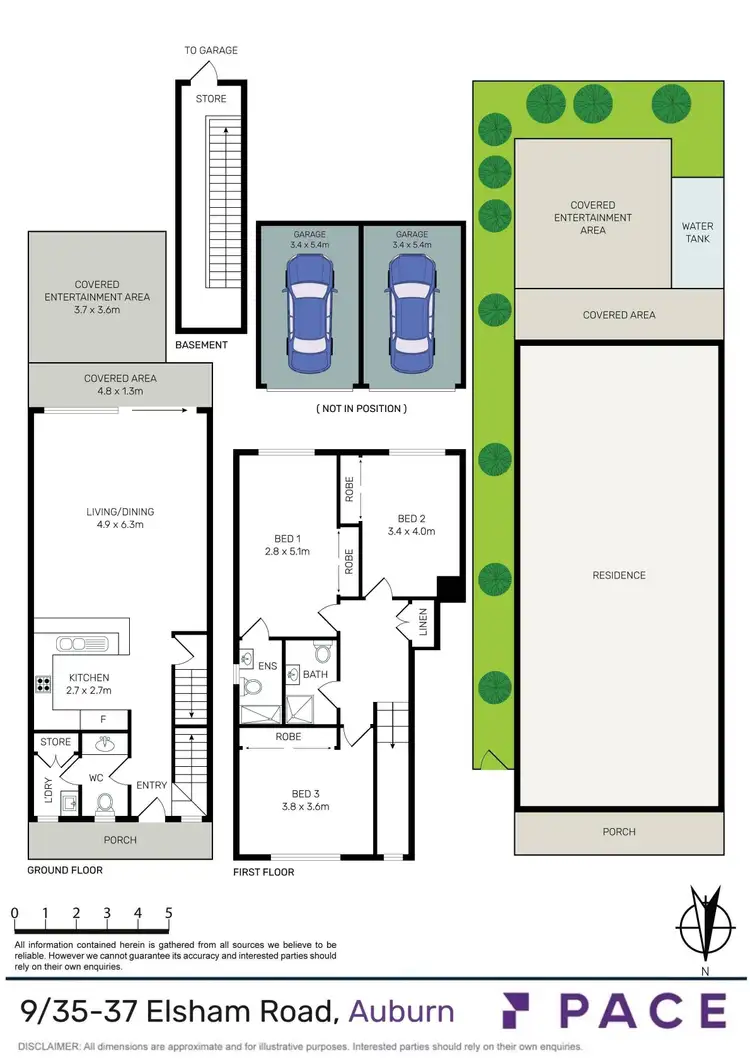 Floorplan of Homely townhouse listing, 9/35-37 Elsham Road, Auburn NSW 2144