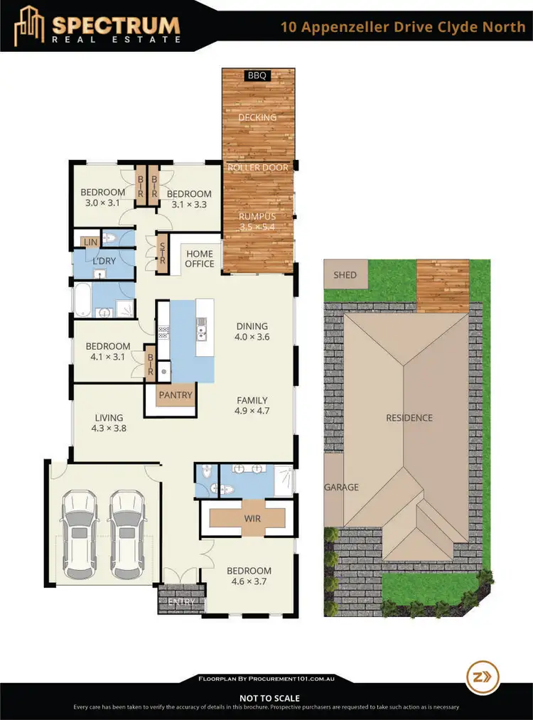 Floorplan of Homely house listing, 10 Appenzeller Drive, Clyde North VIC 3978