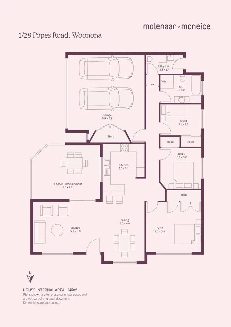 Floorplan of Homely villa listing, 1/28 Popes Road, Woonona NSW 2517