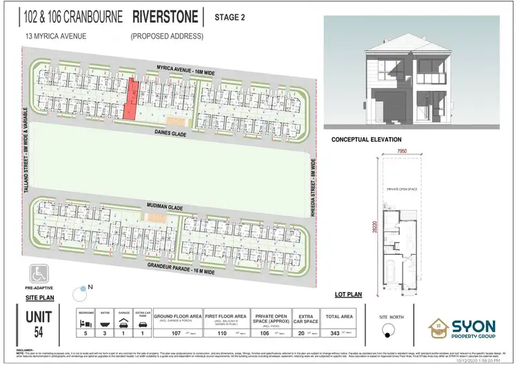 Floorplan of Homely townhouse listing, 13 Myrica Avenue, Riverstone NSW 2765