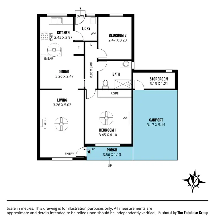 Floorplan of Homely unit listing, 24/25 McMahon Road, Morphett Vale SA 5162