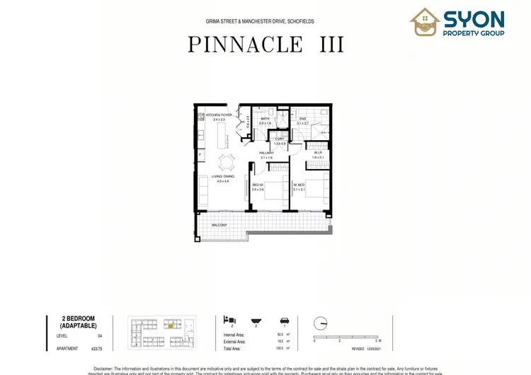 Floorplan of Homely apartment listing, 433/79 Grima Street, Schofields NSW 2762