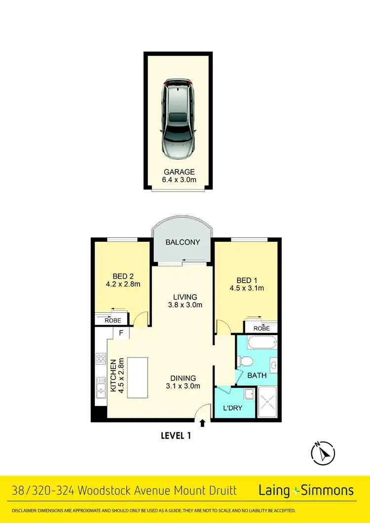 Floorplan of Homely unit listing, 38/324 Woodstock Avenue, Mount Druitt NSW 2770