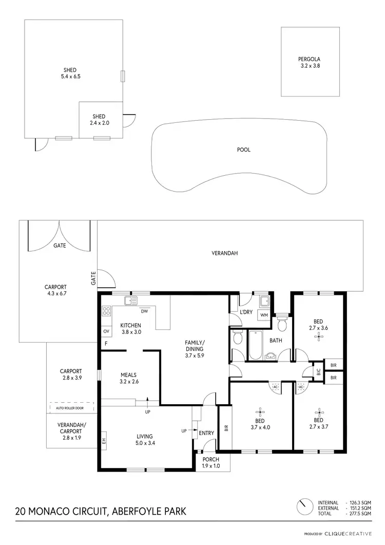 Floorplan of Homely house listing, 20 Monaco Circuit, Aberfoyle Park SA 5159