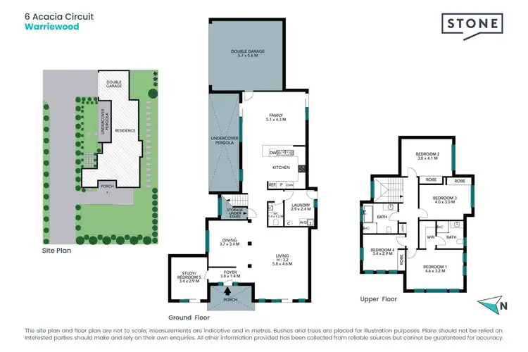 Floorplan of Homely house listing, 6 Acacia Circuit, Warriewood NSW 2102