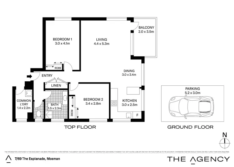 Floorplan of Homely apartment listing, 7/69 The Esplanade, Mosman NSW 2088