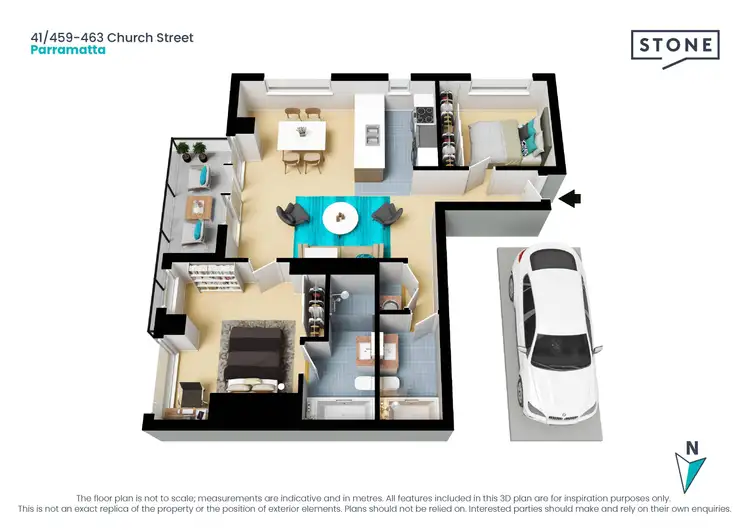 Floorplan of Homely apartment listing, 41/459-463 Church Street, Parramatta NSW 2150