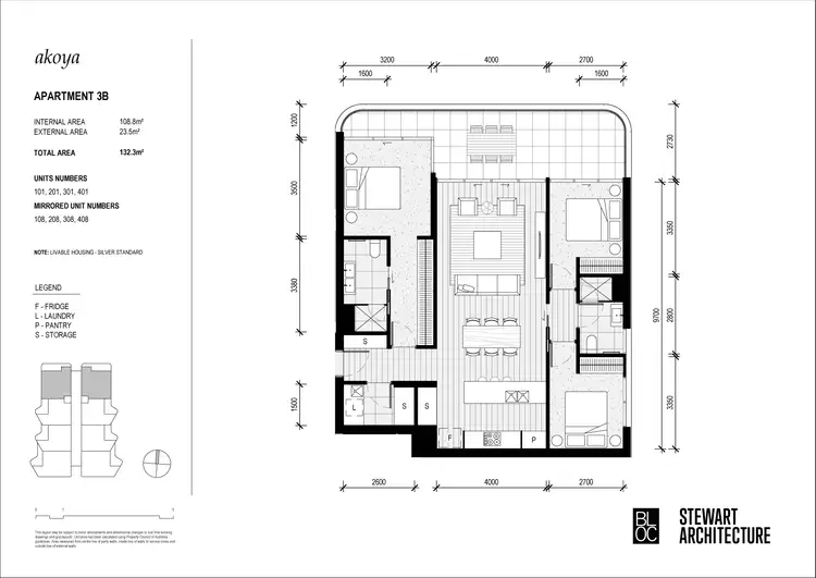 Floorplan of Homely apartment listing, 301/28-30 Waugh Street, Port Macquarie NSW 2444