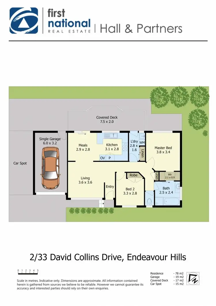 Floorplan of Homely unit listing, 2/33 David Collins Drive, Endeavour Hills VIC 3802