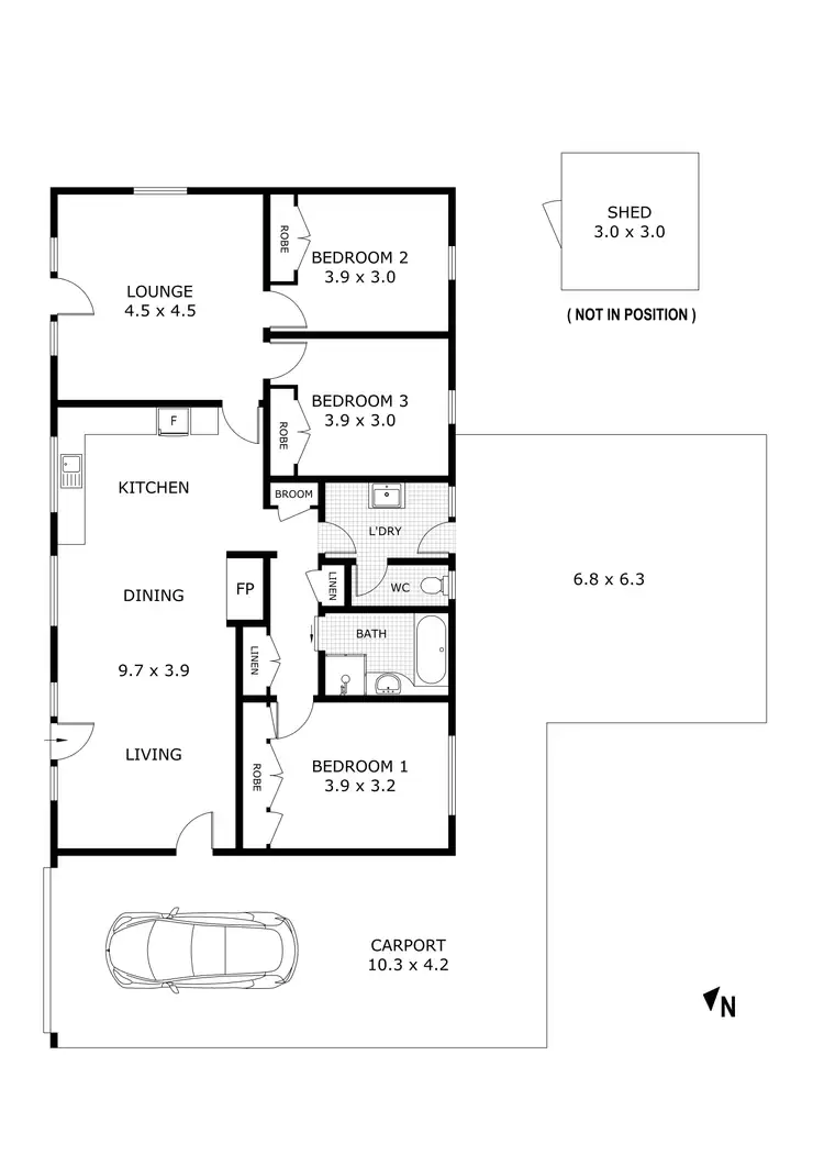 Floorplan of Homely house listing, 9 Oxford Terrace, Strathdale VIC 3550