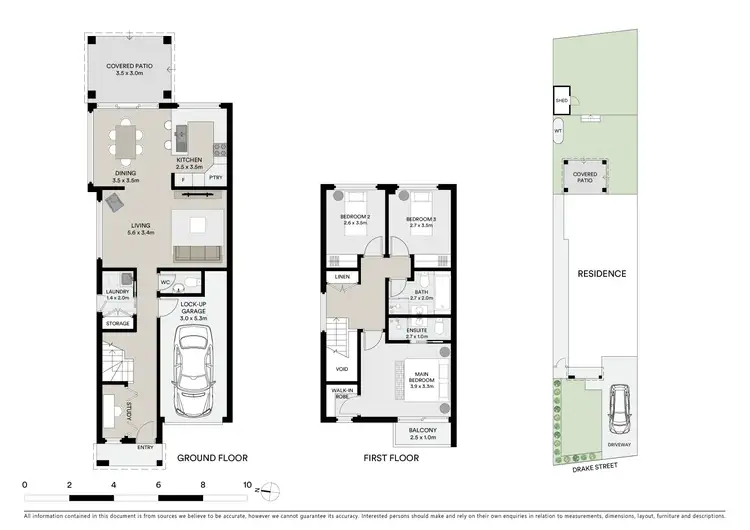 Floorplan of Homely semi-detached listing, 11 Drake Street, Panania NSW 2213