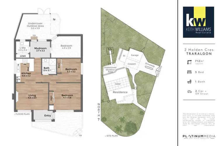 Floorplan of Homely house listing, 2 Holden Crescent, Traralgon VIC 3844
