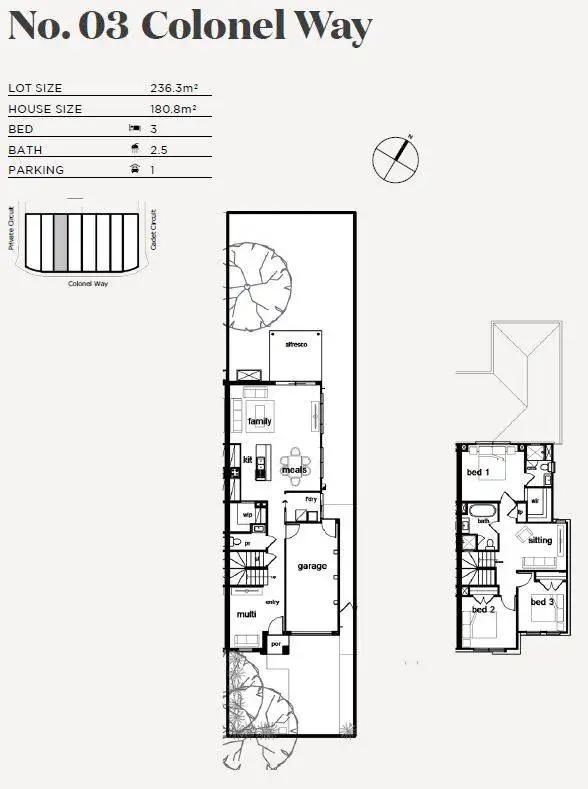 Floorplan of Homely terrace listing, 3 Colonel Way, Jordan Springs NSW 2747