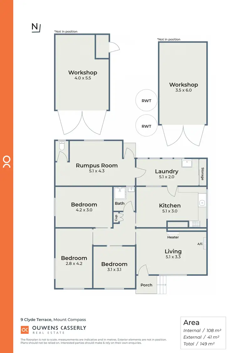 Floorplan of Homely house listing, 9 Clyde Terrace, Mount Compass SA 5210