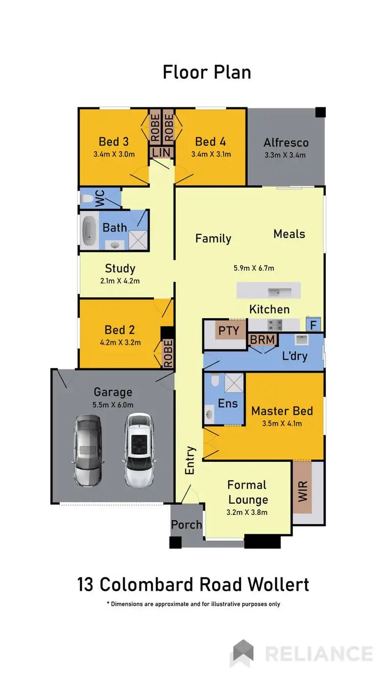 Floorplan of Homely house listing, 13 Colombard Road, Wollert VIC 3750