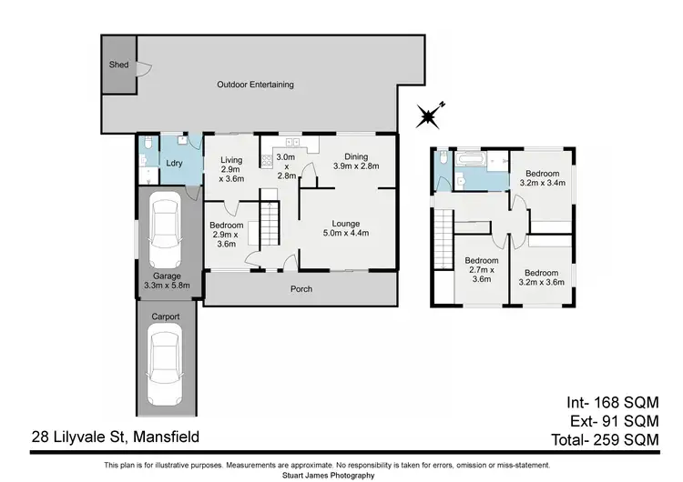 Floorplan of Homely house listing, 28 Lilyvale Street, Mansfield QLD 4122
