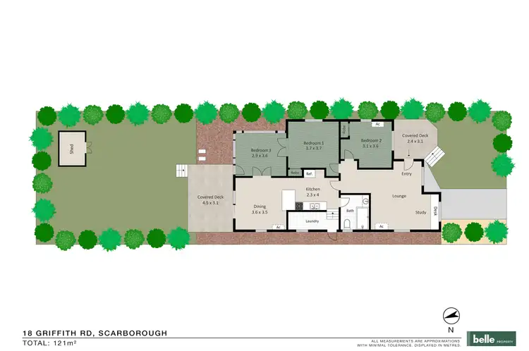 Floorplan of Homely house listing, 18 Griffith Road, Scarborough QLD 4020