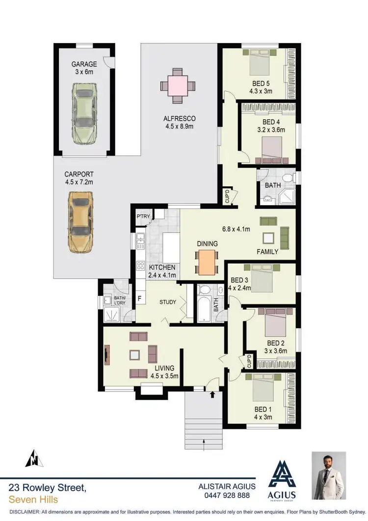 Floorplan of Homely house listing, 23 Rowley Street, Seven Hills NSW 2147
