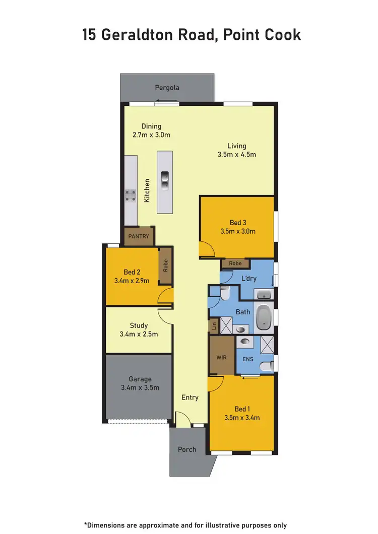 Floorplan of Homely house listing, 15 Geraldton Road, Point Cook VIC 3030