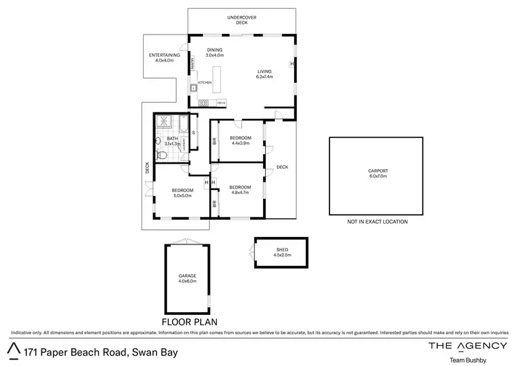 Floorplan of Homely house listing, 171 Paper Beach Road, Swan Point TAS 7275