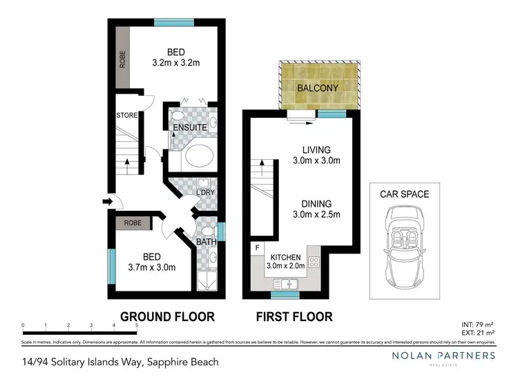 Floorplan of Homely townhouse listing, 14/94 Solitary Islands Way, Sapphire Beach NSW 2450
