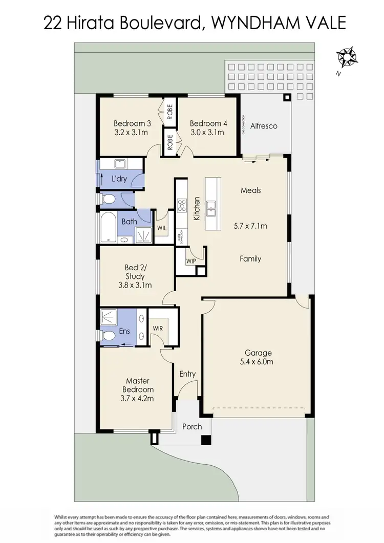 Floorplan of Homely house listing, 22 Hirata Boulevard, Wyndham Vale VIC 3024