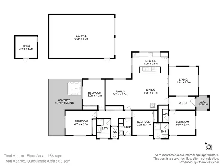 Floorplan of Homely house listing, 52 Riviera Drive, Carlton TAS 7173