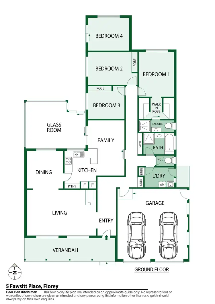 Floorplan of Homely house listing, 5 Fawsitt Place, Florey ACT 2615