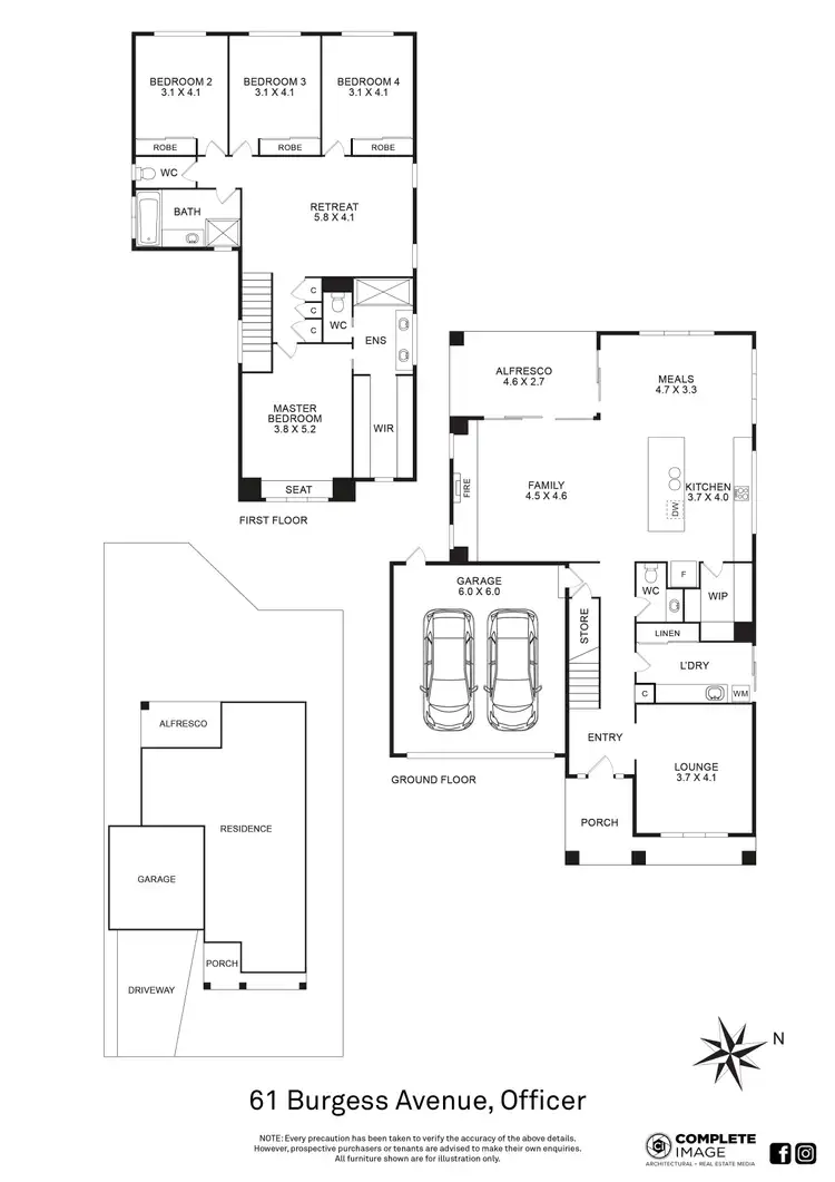 Floorplan of Homely house listing, 61 Burgess Avenue, Officer VIC 3809