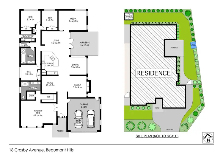 Floorplan of Homely house listing, 18 Crosby Avenue, Beaumont Hills NSW 2155