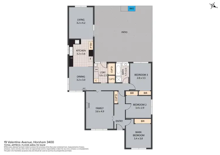 Floorplan of Homely house listing, 19 Valentine Avenue, Horsham VIC 3400