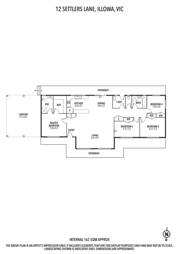 Floorplan of Homely house listing, 12 Settlers Lane, Illowa VIC 3282