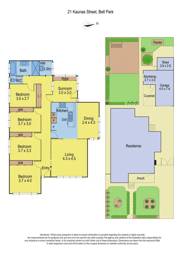 Floorplan of Homely house listing, 21 Kaunas Street, Bell Park VIC 3215