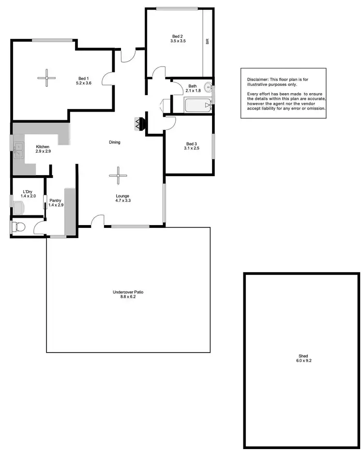 Floorplan of Homely house listing, 13 Stuart Terrace, Port Lincoln SA 5606
