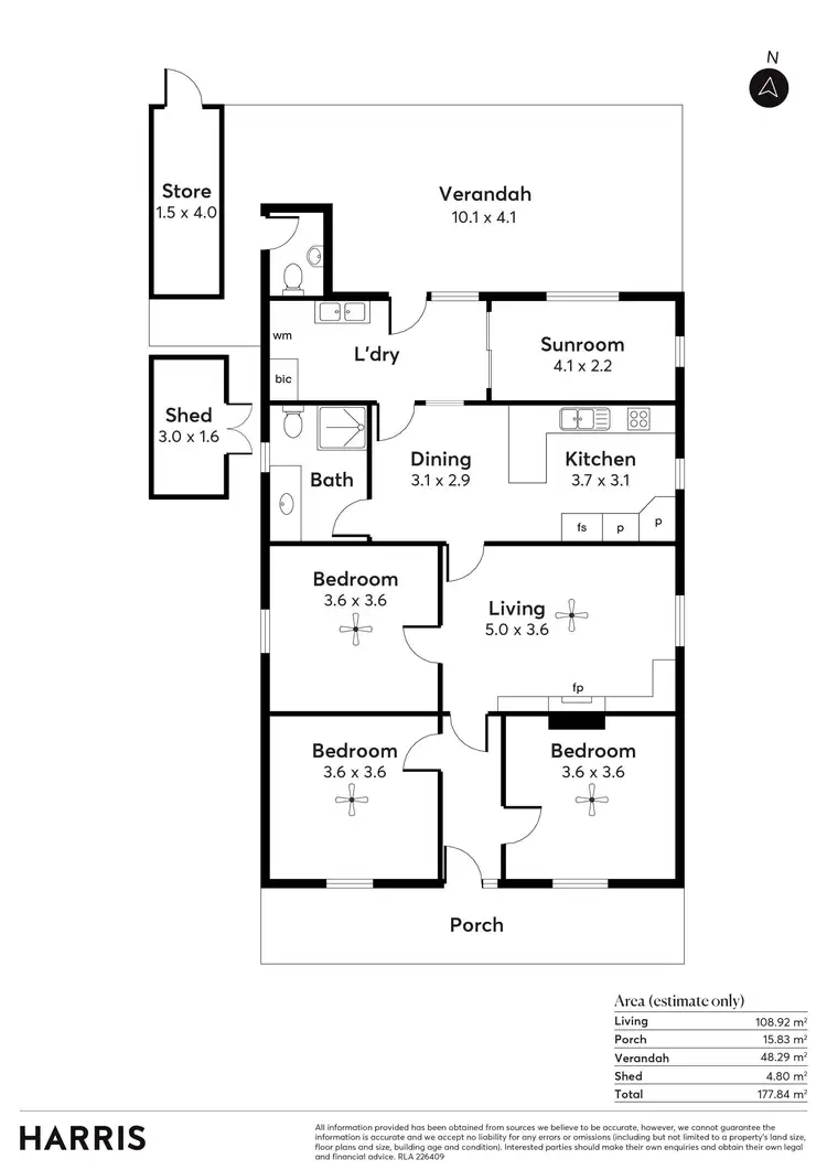 Floorplan of Homely house listing, 26 Beach Street, Grange SA 5022