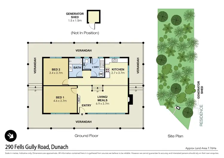 Floorplan of Homely rural property listing, 290 Fells Gully Road, Dunach VIC 3371