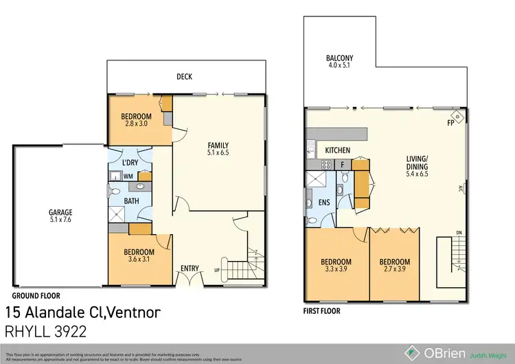 Floorplan of Homely house listing, 15 Alandale Close, Ventnor VIC 3922