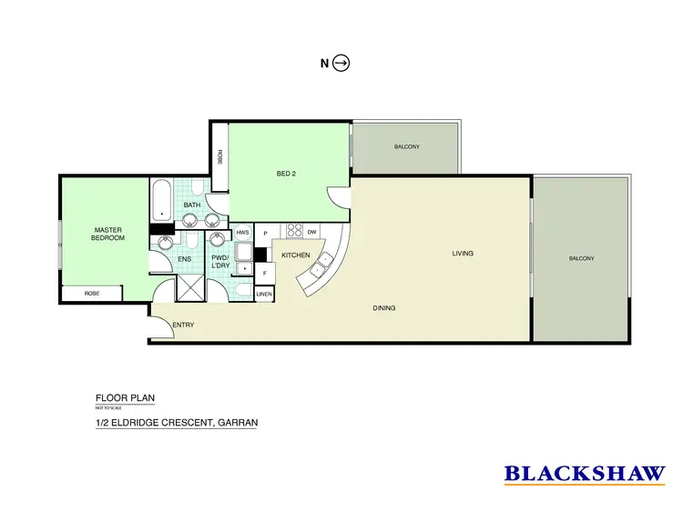 Floorplan of Homely apartment listing, 1/2 Eldridge Crescent, Garran ACT 2605