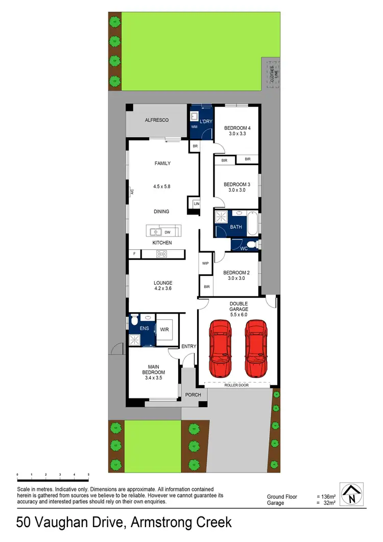 Floorplan of Homely house listing, 50 Vaughan Drive, Armstrong Creek VIC 3217