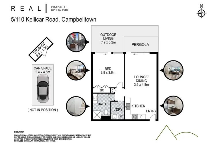 Floorplan of Homely unit listing, 5/110 Kellicar Road, Campbelltown NSW 2560
