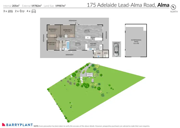 Floorplan of Homely house listing, 175 Adelaide-Lead Road, Alma VIC 3465