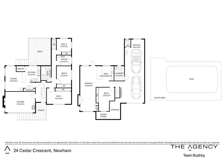 Floorplan of Homely house listing, 24 Cedar Street, Newnham TAS 7248