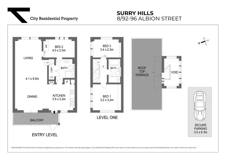Floorplan of Homely apartment listing, 8/92-96 Albion Street, Surry Hills NSW 2010