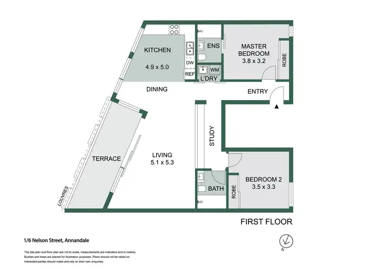 Floorplan of Homely apartment listing, 1/6 Nelson Street, Annandale NSW 2038