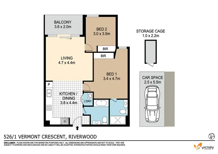 Floorplan of Homely apartment listing, 526/1 Vermont Circuit, Riverwood NSW 2210