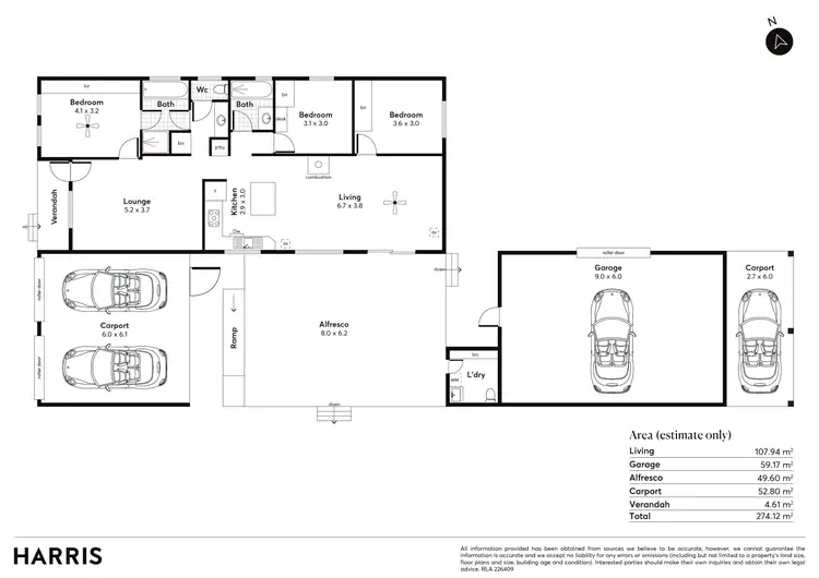 Floorplan of Homely house listing, 22 Haylock Road, Moonta Bay SA 5558