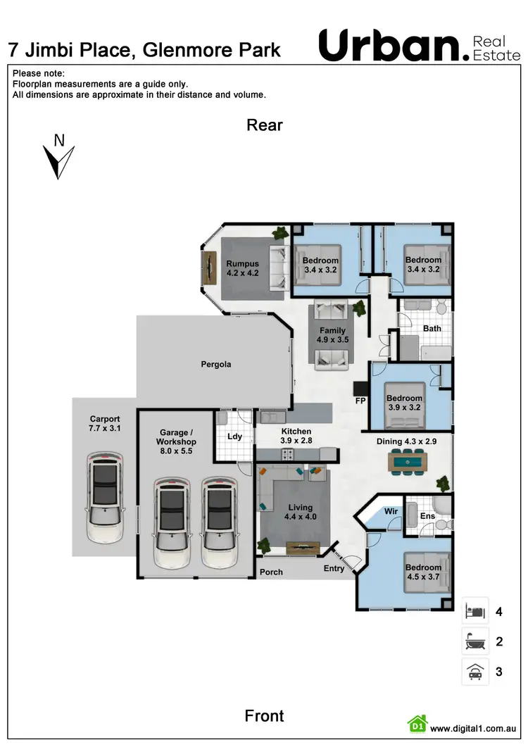 Floorplan of Homely house listing, 7 Jimbi Place, Glenmore Park NSW 2745
