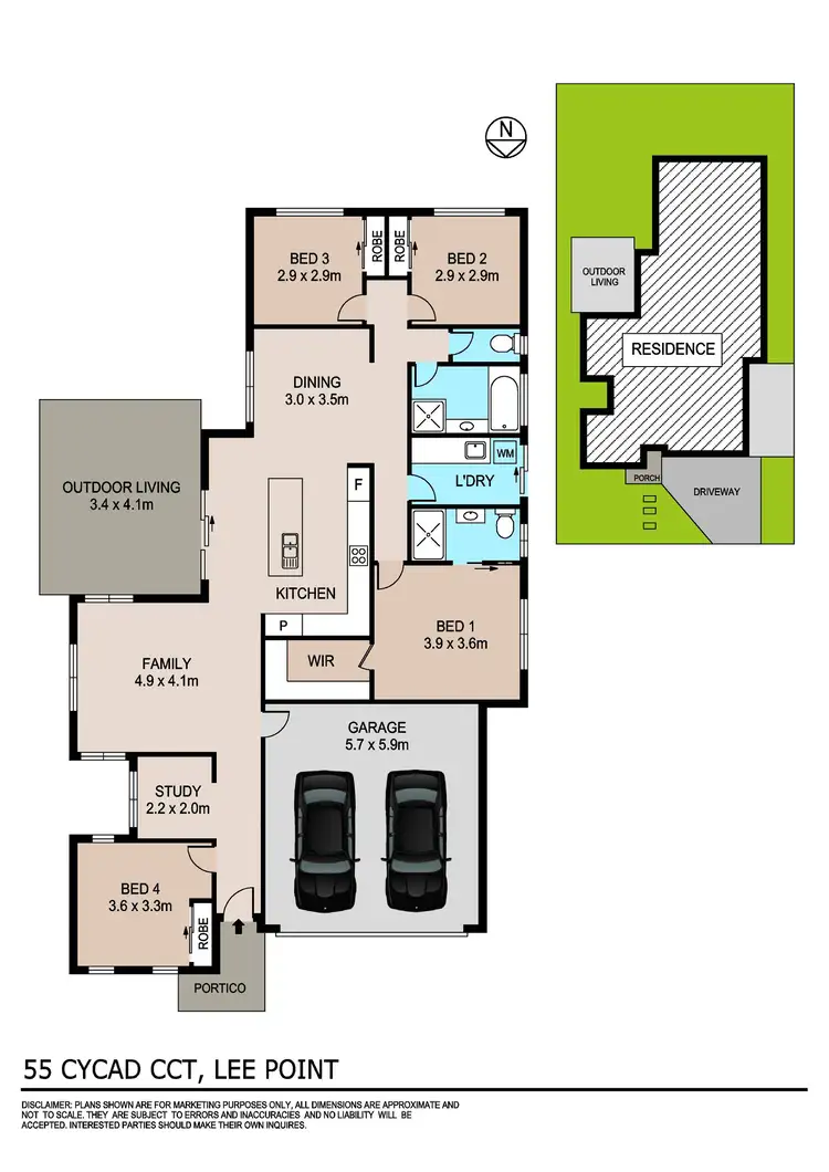 Floorplan of Homely house listing, 55 Cycad Circuit, Lee Point NT 810